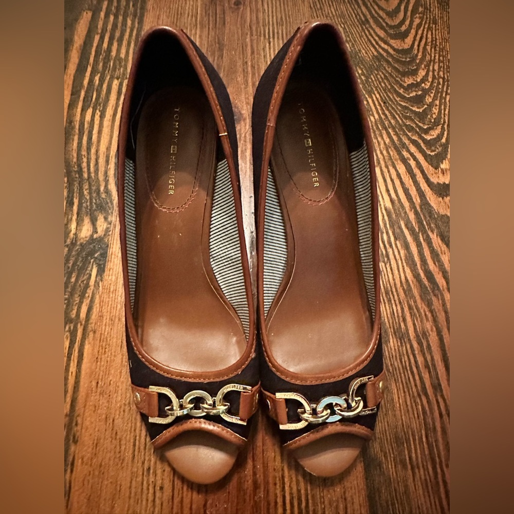 Tommy Hilfiger cork heels